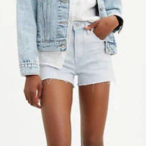 Levi's High Rise Jean Shorts in "Poolside Light"